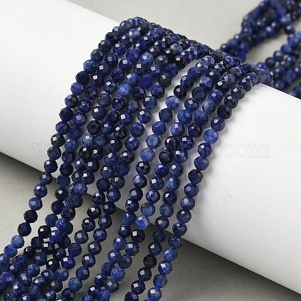 Природный содалит бисер нитей&nbsp;X-G-L622-C04-3mm-1