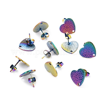 Ионное покрытие (ip) 304 нержавеющая сталь гвоздики фурнитура для сережек STAS-I183-08B-M-1