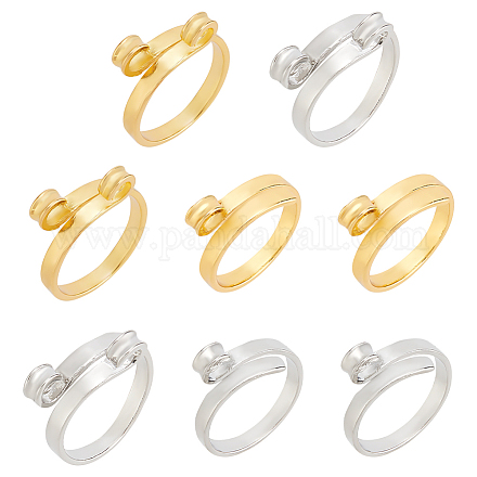 8 шт. 4-х стильные литые держатели для пальцев направляющих нитей RJEW-BC0001-24-1