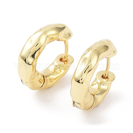 Rack Plating Brass Hoop Earrings EJEW-B027-19G-1