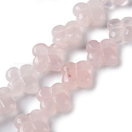 Fili di perline quarzo roso  naturale  G-M418-D07-01-1