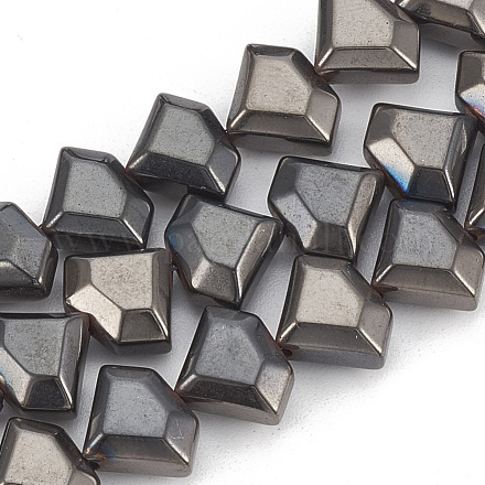 Electroplate Non-magnetic Synthetic Hematite Beads Strands G-T061-111A-1