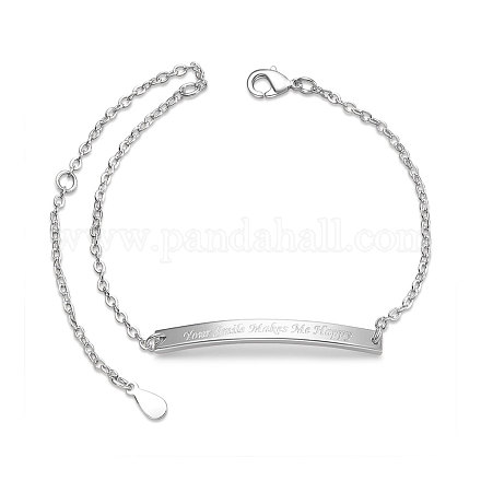 SHEGRACE Brass Inspirational ID Bracelets JB541A-1