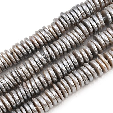 Galvanisierte Muschelperlenstränge BSHE-B009-E01-2x7mm-A-1
