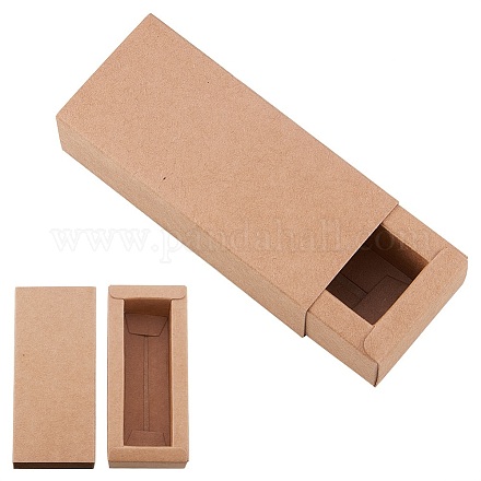 Caja plegable de papel kraft CON-WH0010-01F-C-1
