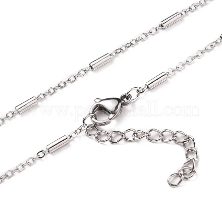304 Stainless Steel Cable Chain Necklaces NJEW-JN03169-04-1