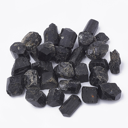Natürliche schwarze Turmalinperlen G-S299-51-1