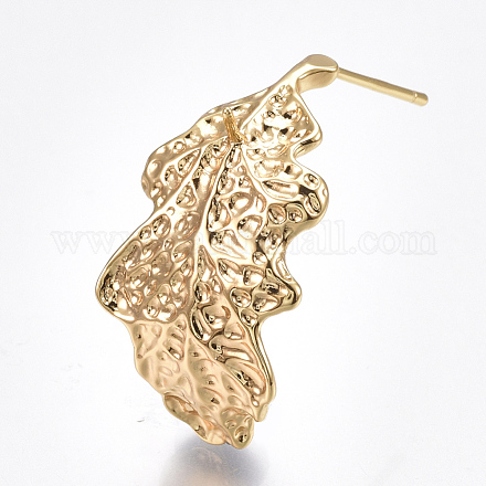 Brass Stud Earring Findings X-KK-T038-265G-1