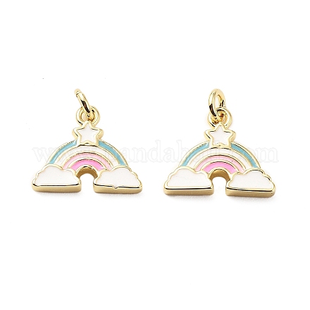 Латунь эмаль подвески KK-L237-028G-04-1