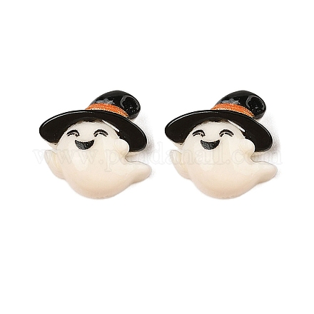 Кабошоны из непрозрачной смолы на тему Хэллоуина CRES-M037-07F-1