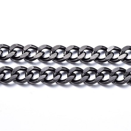 304 cadenas de eslabones cubanos de acero inoxidable CHS-H020-06B-1