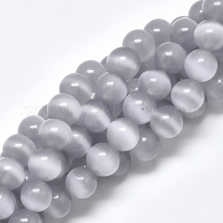 Chapelets de perles d'œil de chat X-CE-M011-8mm-19-1