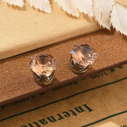 Серьги-клипсы с фианитами EJEW-L100-01P-04-1