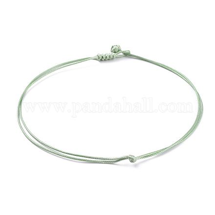 Fabricación de collares de cordón de poliéster encerado coreano ecológico AJEW-JB00497-04-1