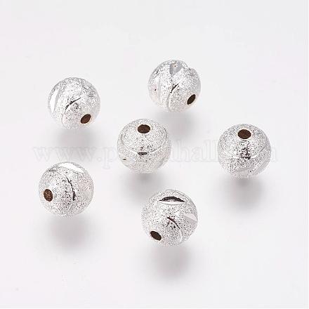 Perles en laiton texturées KK-B209-S-1