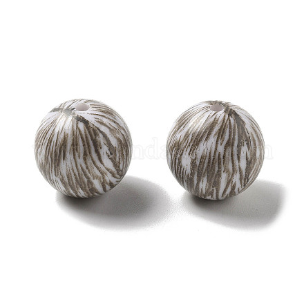 Печать непрозрачных акриловых бусин&nbsp;OACR-H049-01A-1