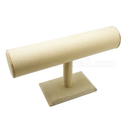 Column Synthetic Wood T Bar Bracelet Display Stands BDIS-N006-03-1