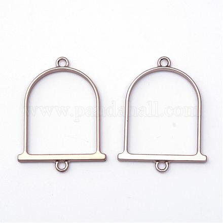 Matte Style Rack Plating Alloy Links PALLOY-S047-23A-FF-1