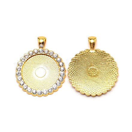 Сплав цинка сеттингами подвески кабошон FIND-WH0091-69-1