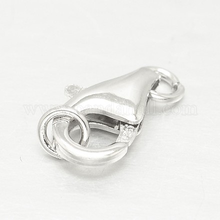 Sterling Silver Lobster Claw Clasps X-STER-I010-10mm-1