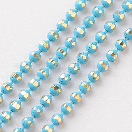 Brass Faceted Ball Chains CHC-D268-03-1