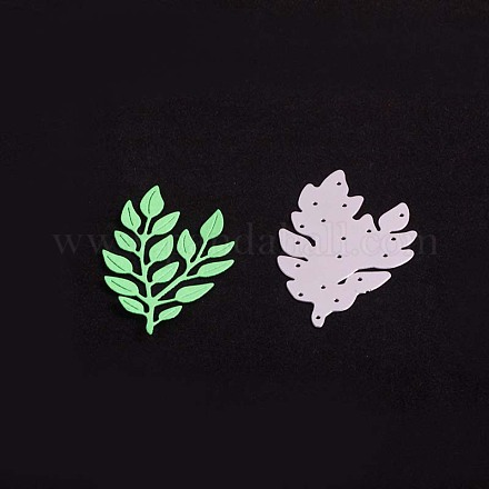 Branches and Leaves Pattern Carbon Steel Cutting Dies Stencils DIY-E024-16-1