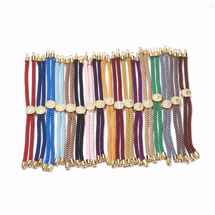 Création de bracelets à cordon torsadé en nylon MAK-T003-G-1