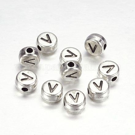 Perlas de letras de aleación PALLOY-G190-AS-V-1