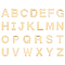 PandaHall 52pcs Letter A-Z Pendent Stainless Steel Letter Charms Metal Alphabet Charms for Bracelet Necklace Crafts Making, Golden