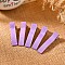 Iron Alligator Hair Clips Findings, Rectangle, Violet, 48x12x13mm