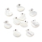 10Pcs Natural Trochid Shell/Trochus Shell Beads, Duck, Seashell Color, 9.5x9x2mm, Hole: 0.8mm