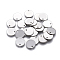 Tarnish Resistant 304 Stainless Steel Charms, Stamping Blank Tag, Flat Round, Stainless Steel Color, 13x1mm, Hole: 1.4mm