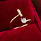 Brass Micro Pave Cubic Zirconia Cuff Rings, Letter I, 12x8mm