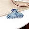Stripe Theme Acrylic Claw Hair Clips, Steel Blue, 82mm