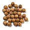 Wood Beads, Undyed, Round, Sandy Brown, 6mm, about 3300pcs/500g