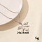 Stylish Stainless Steel Leaf Pendant Necklace for Women