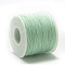 Polyester Cords, Aquamarine, 0.5~0.6mm, about 131.23~142.16 yards(120~130m)/roll
