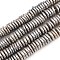 Electroplated Shell Pearl Beads Strands, Disc, Heishi Beads, Silver, 7~8x1.5~2mm, Hole: 0.6mm, about 198~205pcs/strand, 14.61~15''(37.1~38.1cm)