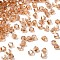 Transparent Glass Beads, Bicone, Faceted, Sandy Brown, 4x3.5mm, Hole: 0.8mm, about 720pcs/bag