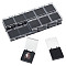 Plastic Box with Sponge, Black, 4.95x4.25x1.7cm