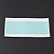 Fiber Wig Tools, Traceless Wig and Hair Extension Double Sided Adhesive, Pale Turquoise, 21x10mm, 24pcs/sheet
