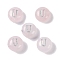 Natural Rose Quartz Beads, Rondelle with Letter, Letter U, 8.5~9x5~5.5mm, Hole: 1.2mm