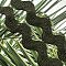 Polyester Wave Lace Trim Ribbon, Wave Bending Lace Trim, Clothes Accessories, Dark Olive Green, 3/8 inch(10mm)