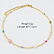 Handmade Natural Pearl & Dyed Jade & Glass Beaded Necklace, Stainless Steel Fashion Jewelry for Women, Gold, 15.75 inch(40cm)