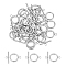 30 Sets 304 Stainless Steel Toggle Clasps, Stainless Steel Color, Ring: 23x18x2.5mm, Hole: 3mm, Bar: 25x7.5x2.5mm, Hole: 3mm