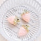 Acrylic Pendants, Strawberry, PeachPuff, 32x23mm