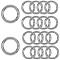20Pcs 304 Stainless Steel Closed Jump Rings, Ring, Stainless Steel Color, 25x4mm, Inner Diameter: 17mm