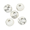 Natural Howlite Donut/Pi Disc Charms, 14~14.5x4mm, Hole: 4mm