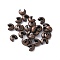 Crimp Beads Covers, Nickel Free, Red Copper, About 3.2mm In Diameter, 2.2mm Thick, Hole: 1mm