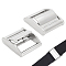 2Pcs Stainless Steel Cam Lock Lever Buckles, Adjustable Side Release Buckles, for Webbing Straps, Stainless Steel Color, 50x45x18mm, Hole: 39.5x16mm